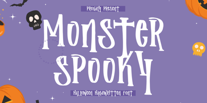 Monster Spooky Font Poster 1