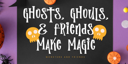 Monster Spooky Font Poster 3