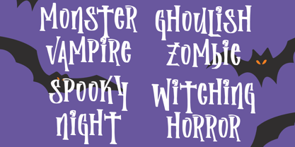Monster Spooky Font Poster 9