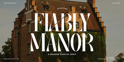 Fiably Manor Font Poster 1