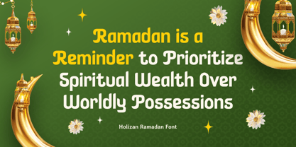 Holizan Ramadan Font Poster 8