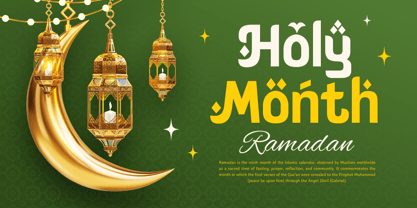 Holizan Ramadan Font Poster 5