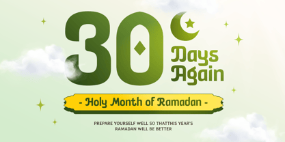 Holizan Ramadan Font Poster 7
