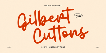 Gilbert Cuttons Font Poster 1