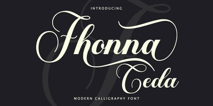 Fhonna Ceda Script Font Poster 1