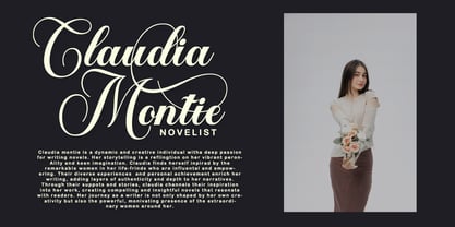 Fhonna Ceda Script Font Poster 4