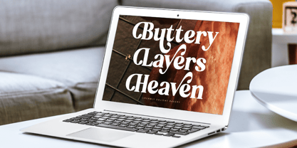 Aroma Baked Font Poster 2