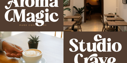 Aroma Baked Font Poster 6