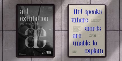 Modern Opal Font Poster 8