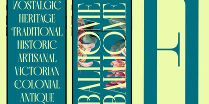 Balliome Font Poster 4