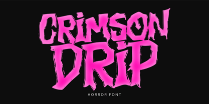 Crimson Drip Font Poster 1