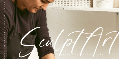 Goldbrush Delights Font Poster 12