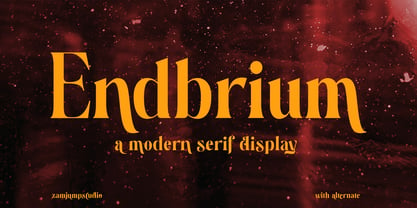 Endbrium Font Poster 1