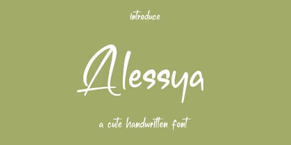 Alessya Font Poster 1