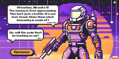 Square Byte Font Poster 6