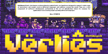 Square Byte Font Poster 12