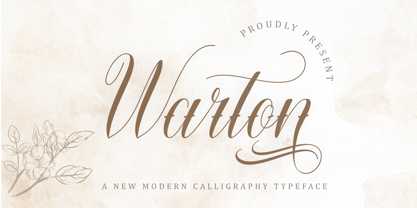 Warton Font Poster 1