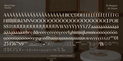 BT Suave Font Poster 3