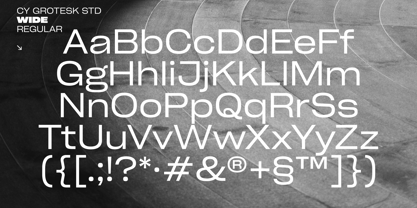 Cy Grotesk Std Font Poster 10
