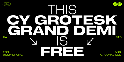 Cy Grotesk Std Font Poster 8