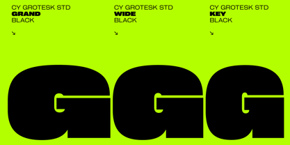 Cy Grotesk Std Font Poster 2