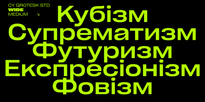 Cy Grotesk Std Font Poster 12