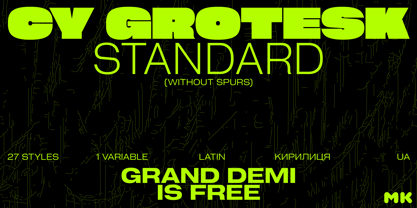 Cy Grotesk Std Font Poster 1