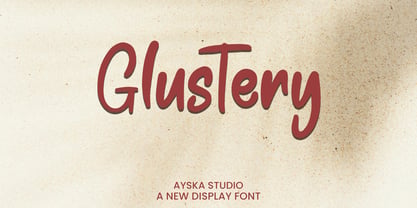 Glustery Font Poster 1