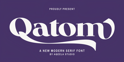 Qatom Font Poster 1