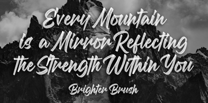 Brighter Brush Font Poster 11