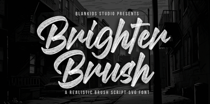 Brighter Brush Font Poster 1