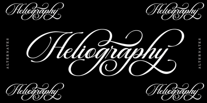 Beautiful Heliography Script Font Poster 5