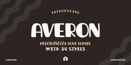 Averon Font Poster 10