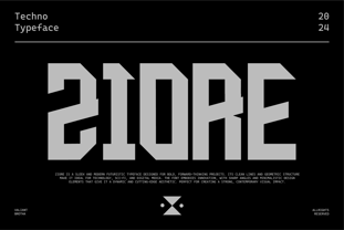 Ziore Font Poster 1