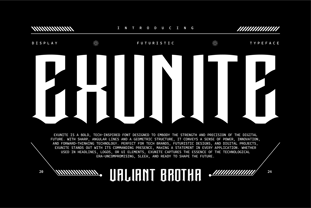 Exunite Font Poster 1