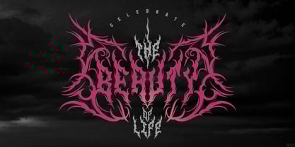 Darkwound Font Poster 2