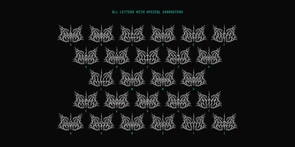 Darkwound Font Poster 7