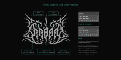 Darkwound Font Poster 5