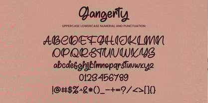 Gangerty Font Poster 5