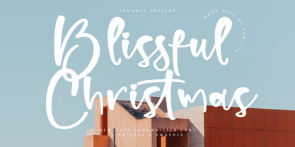 Blissful Christmas Font Poster 1