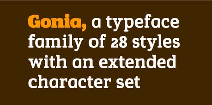Gonia Font Poster 2