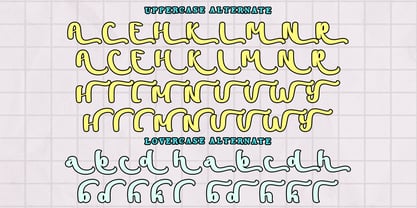 Baby Blue Font Poster 7