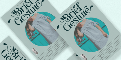 Blue Mirage Font Poster 5