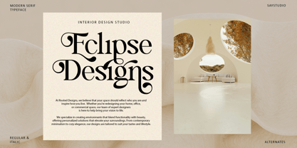 Blue Mirage Font Poster 4