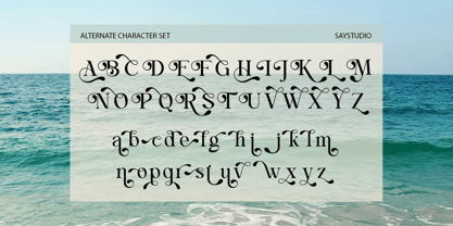 Blue Mirage Font Poster 13