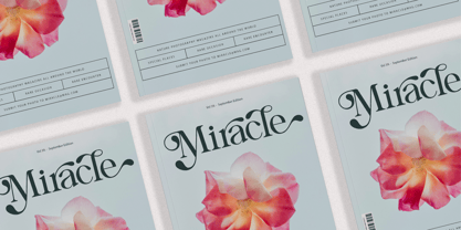 Blue Mirage Font Poster 2