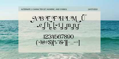 Blue Mirage Font Poster 12