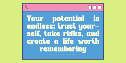 Gritty Retro Font Poster 10