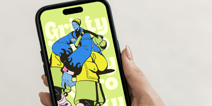 Gritty Retro Font Poster 6