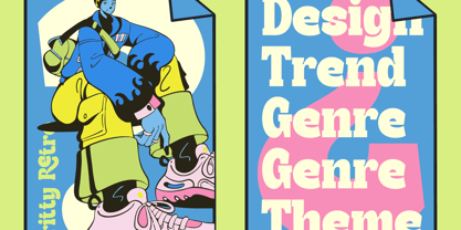 Gritty Retro Font Poster 8